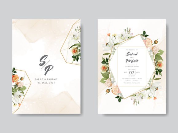 Download Lily and Rose Wedding Invitations Card - Wedding invitations Collection