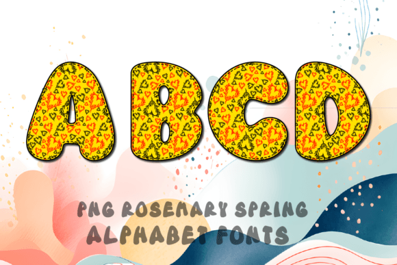 Download Rosemary Spring Alphabet Fonts - Alphabet fonts Collection